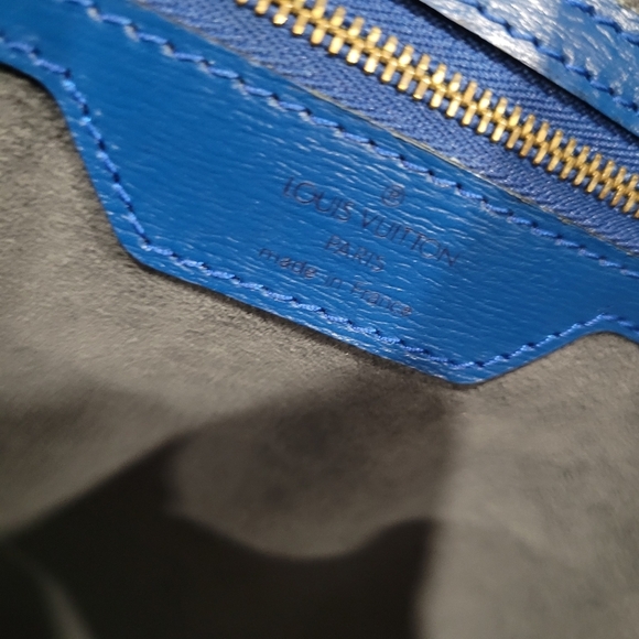 🔹️ LOUIS VUITTON🔹️ Saint Jacques blue tote bag and matching wallet + COA ✨️💙 - Picture 13 of 14